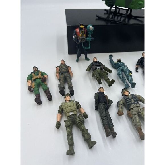 Lanard Mix Lot of Action Figure, accessories, helicopter Army Military & more! - Picture 2 of 11